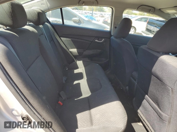2015 Honda Civic LX with VIN 19XFB2F52FE104119, listed as a Copart auction lot 53857125 with 61,611 mi miles and Salvage Title. Bid and sale history available at carsss.com. Image 10.