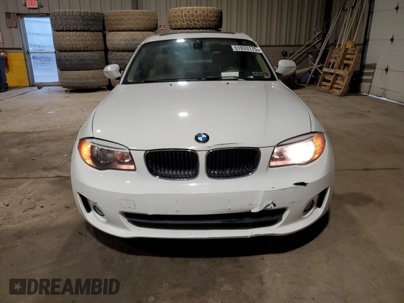 2012 BMW 1 Series 128i with VIN WBAUP9C58CVL91704, listed as a Copart auction lot 51833175 with 88,129 mi miles and Clean title. Bid and sale history available at DreamBid. Image 5.