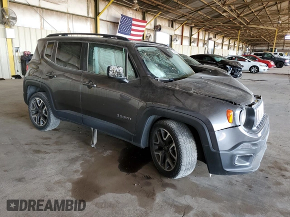 2017 Jeep Renegade Altitude with VIN ZACCJABB8HPG36797, listed as a Copart auction lot 57436575 with Not provided miles and Salvage title. Bid and sale history available at DreamBid. Image 4.
