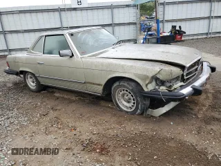 1982 Mercedes-Benz 380 with VIN WDBBA45A7CB016184, listed as a Copart auction lot 72085954 with 251,411 mi miles and Salvage Title. Bid and sale history available at carsss.com. Image 4.
