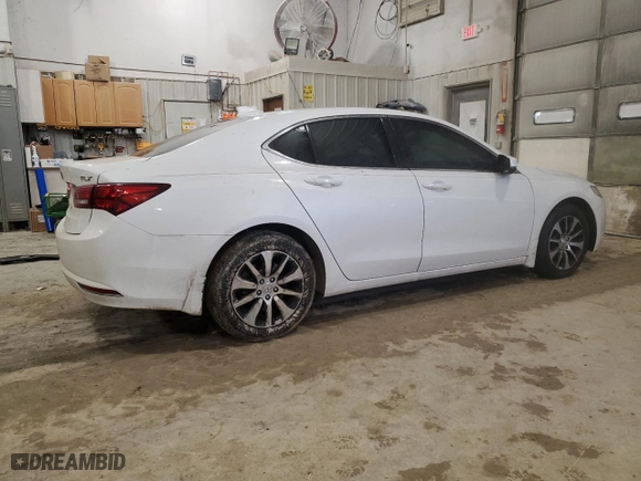 2016 Acura TLX with VIN 19UUB1F34GA012189, listed as a Copart auction lot 43528195 with 111,663 mi miles and Salvage Title. Bid and sale history available at carsss.com. Image 3.