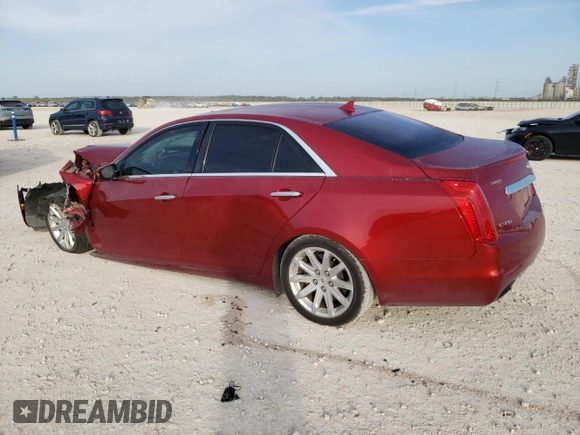 2014 Cadillac CTS Luxury RWD with VIN 1G6AR5SX8E0155133, listed as a Copart auction lot 49601595 with 37,554 mi miles and Salvage Title. Bid and sale history available at carsss.com. Image 2.