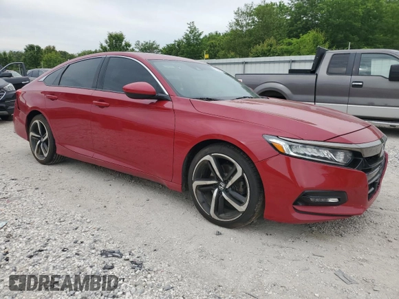 2020 Honda Accord Sport with VIN 1HGCV2F3XLA025614, listed as a Copart auction lot 55842835 with 98,117 mi miles and Salvage title. Bid and sale history available at DreamBid. Image 4.