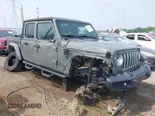 2020 Jeep Gladiator Overland with VIN 1C6HJTFG0LL169628, listed as a IAAI auction lot 42476729 with 102,874 mi miles and . Bid and sale history available at DreamBid. Image 1.