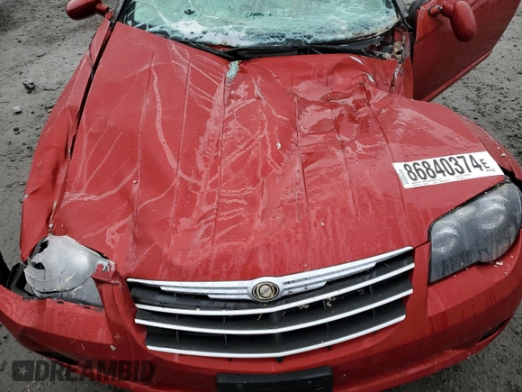 2006 Chrysler Crossfire with VIN 1C3AN55L16X069497, listed as a Copart auction lot 86840374 with Not Provided miles and Salvage Title. Bid and sale history available at DreamBid. Image 12.
