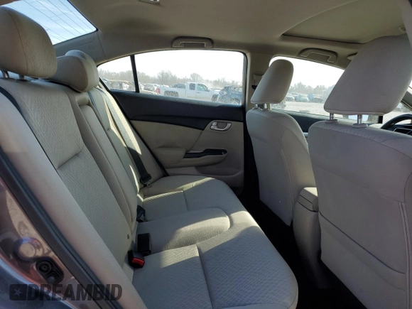 2015 Honda Civic EX with VIN 19XFB2F82FE044594, listed as a Copart auction lot 49884945 with 82,094 mi miles and Salvage Title. Bid and sale history available at DreamBid. Image 10.