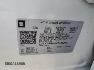 2021 Cadillac XT6 Luxury with VIN 1GYKPAR4XMZ198257, listed as a Copart auction lot 47433644 with 61,432 mi miles. Bid and sale history available at carsss.com. Image 13.