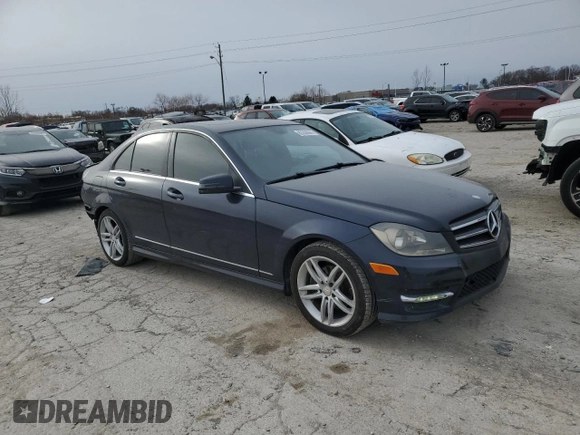 2014 Mercedes-Benz C 250 Sport with VIN WDDGF4HB7EG199014, listed as a Copart auction lot 83358944 with 160,158 mi miles and Non repairable. Bid and sale history available at DreamBid. Image 4.