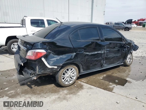 2022 Mitsubishi Mirage ES z VIN ML32FUFJ7NHF08088, wystawiony jako Copart lot #65841524 z przebiegiem 62 289 mil mil oraz Szkoda całkowita • Salvage title. Historia ofert i sprzedaży dostępna na DreamBid. Obrazek 3.