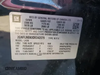 2013 Chevrolet Equinox LT z VIN 2GNFLNEK8D6342079, wystawiony jako Copart lot #47780955 z przebiegiem Nie podano mil oraz Szkoda całkowita • Salvage title. Historia ofert i sprzedaży dostępna na DreamBid. Obrazek 13.