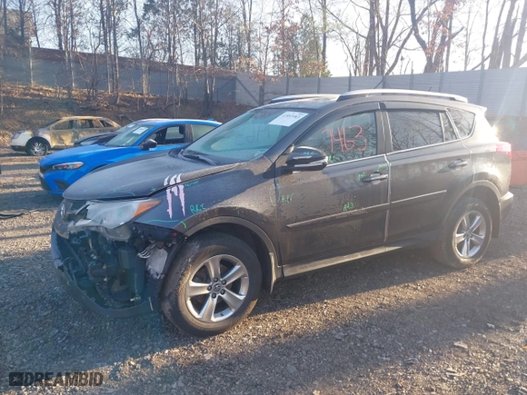 2015 Toyota RAV4 XLE with VIN 2T3RFREV7FW350597, listed as a IAAI auction lot 41957463 with 108,528 mi miles. Bid and sale history available at carsss.com. Image 17.