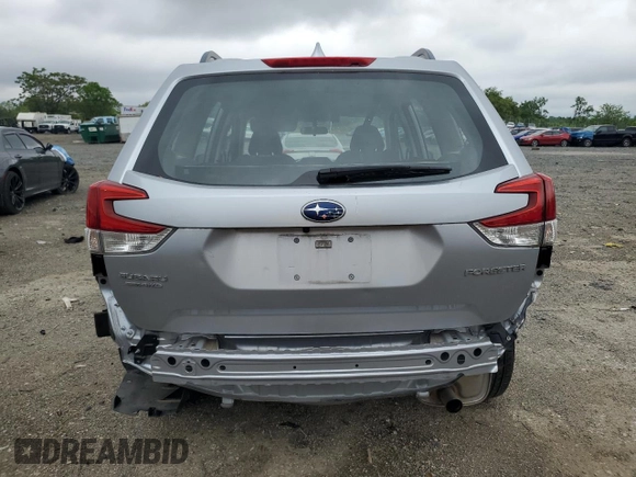 2019 Subaru Forester with VIN JF2SKACC9KH443011, listed as a Copart auction lot 55320985 with 26,734 mi miles and Salvage title. Bid and sale history available at DreamBid. Image 6.
