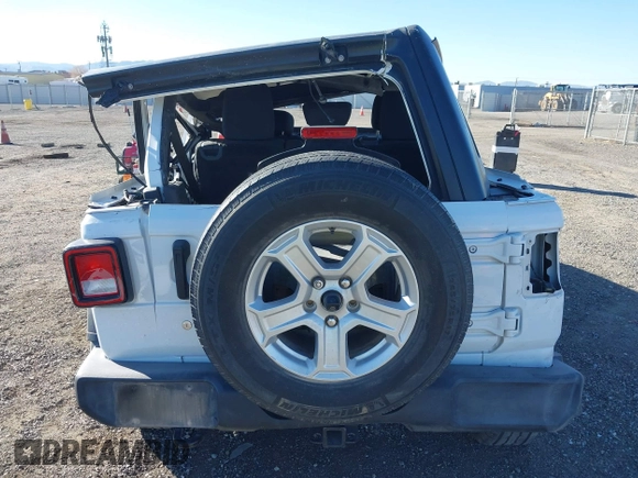 2019 Jeep Wrangler Unlimited Sport S with VIN 1C4HJXDN6KW523554, listed as a IAAI auction lot 41648277 with 91,648 mi miles and . Bid and sale history available at DreamBid. Image 16.
