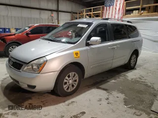 2012 Kia Sedona LX with VIN KNDMG4C7XC6502643, listed as a Copart auction lot 87725515 with 135,118 mi miles and Salvage Title. Bid and sale history available at carsss.com. Image 1.