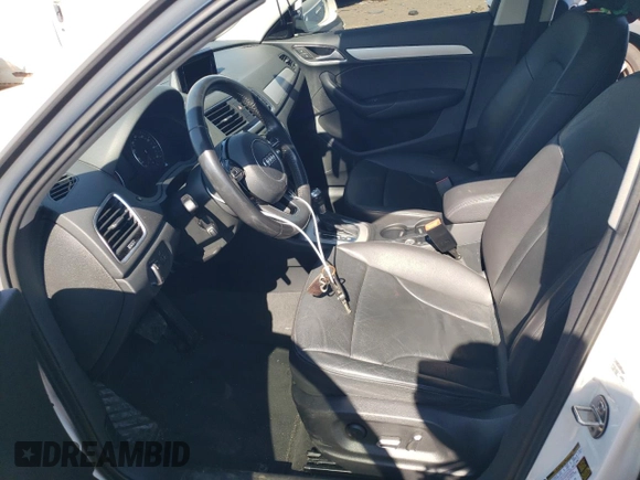 2017 Audi Q3 Premium with VIN WA1BCCFS0HR013861, listed as a Copart auction lot 62284624 with 107,934 mi miles and Salvage title. Bid and sale history available at DreamBid. Image 7.