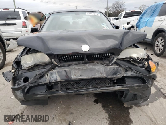 2005 BMW 3 Series 330xi with VIN WBAEW53405PN37902, listed as a Copart auction lot 80821814 with Not provided miles and Salvage title. Bid and sale history available at DreamBid. Image 5.