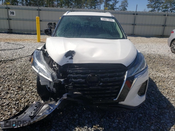2021 Nissan Kicks SV with VIN 3N1CP5CV6ML493871, listed as a Copart auction lot 49671955 with 58,077 mi miles and Salvage Title. Bid and sale history available at carsss.com. Image 5.