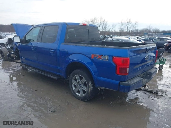 2018 Ford F-150 XL with VIN 1FTFW1E13JFD82409, listed as a IAAI auction lot 41318527 with 163,596 mi miles. Bid and sale history available at carsss.com. Image 3.