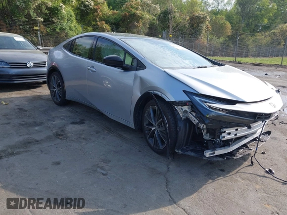 2024 Toyota Prius LE with VIN JTDACAAU2R3020491, listed as a IAAI auction lot 42004580 with 22,812 mi miles and . Bid and sale history available at DreamBid. Image 1.