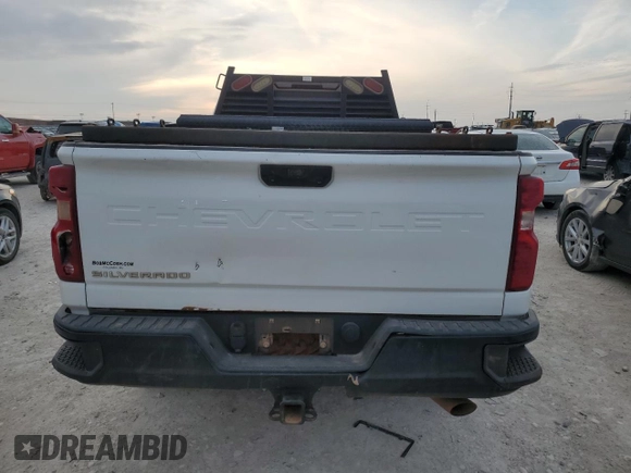 2020 Chevrolet Silverado 3500HD Work Truck with VIN 1GC4YSE71LF259223, listed as a Copart auction lot 81938794 with 0 mi miles and Salvage Title. Bid and sale history available at carsss.com. Image 6.