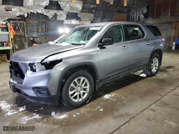 2020 Chevrolet Traverse LS with VIN 1GNEVFKW6LJ160174, listed as a Copart auction lot 87512565 with 97,266 mi miles and Salvage Title. Bid and sale history available at carsss.com. Image 1.