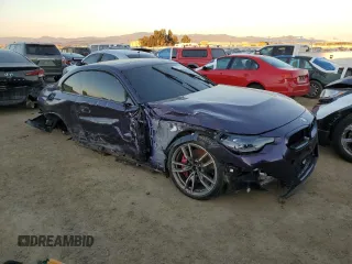 2024 BMW 2 Series M240i xDrive with VIN 3MW53CM0XR8E57407, listed as a Copart auction lot 87748745 with 11,111 mi miles and Salvage Title. Bid and sale history available at carsss.com. Image 4.