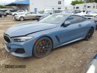 2019 BMW 8 Series M850i xDrive with VIN WBABC4C55KBU96951, listed as a Copart auction lot 53128353 with 30,695 mi miles. Bid and sale history available at carsss.com. Image 1.
