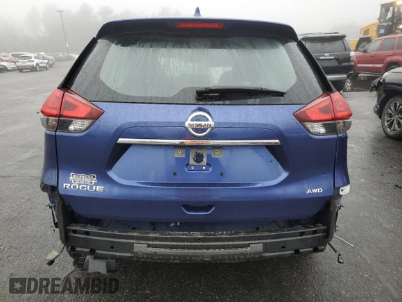 2017 Nissan Rogue S with VIN JN8AT2MV3HW026716, listed as a Copart auction lot 49901745 with 101,642 mi miles and Salvage Title. Bid and sale history available at DreamBid. Image 6.