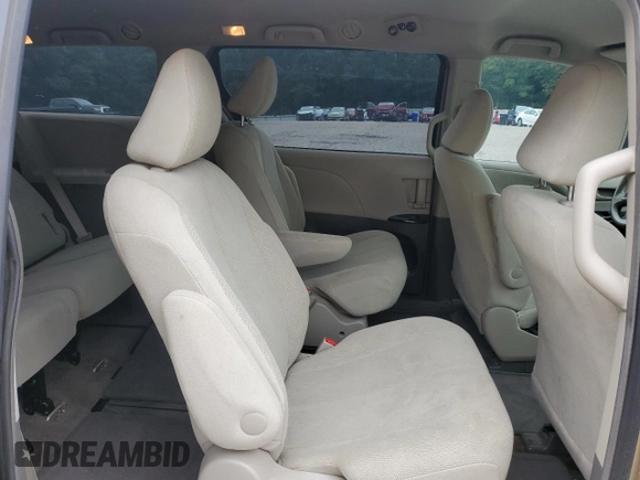 2014 Toyota Sienna L with VIN 5TDZK3DC3ES499663, listed as a Copart auction lot 57615535 with 201,561 mi miles and Salvage title. Bid and sale history available at DreamBid. Image 11.