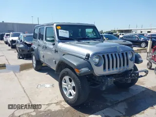 2021 Jeep Wrangler Unlimited Willys with VIN 1C4HJXDN1MW616467, listed as a IAAI auction lot 41791928 with 88,618 mi miles and . Bid and sale history available at DreamBid. Image 1.