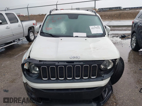 2017 Jeep Renegade Latitude with VIN ZACCJBBB4HPE57906, listed as a IAAI auction lot 42179151 with 124,651 mi miles and . Bid and sale history available at DreamBid. Image 12.