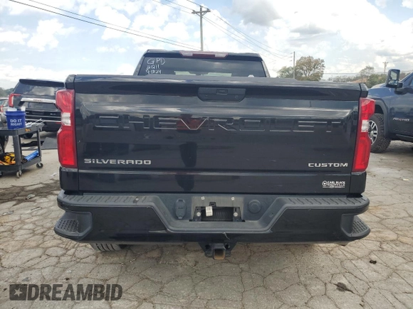 2020 Chevrolet Silverado 1500 Custom with VIN 1GCRWBEH1LZ362211, listed as a Copart auction lot 74352484 with 96,416 mi miles and Salvage Title. Bid and sale history available at carsss.com. Image 6.