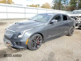 2017 Cadillac ATS-V with VIN 1G6AN5SYXH0170757, listed as a Copart auction lot 85470384 with 47,622 mi miles and Salvage Title. Bid and sale history available at carsss.com. Image 1.