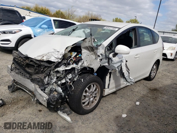 2017 Toyota Prius v Two with VIN JTDZN3EU0HJ070917, listed as a Copart auction lot 50541165 with 13,177 mi miles and Salvage Title. Bid and sale history available at carsss.com. Image 1.