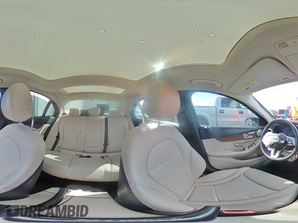 2019 Mercedes-Benz C 300 with VIN 55SWF8DB4KU288353, listed as a Copart auction lot 54496645 with Not provided miles and Salvage title. Bid and sale history available at DreamBid. Image 14.