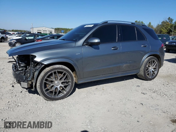 2022 Mercedes-Benz GLE 53 AMG with VIN 4JGFB6BB5NA588237, listed as a Copart auction lot 43532104 with 25,890 mi miles and . Bid and sale history available at DreamBid. Image 1.