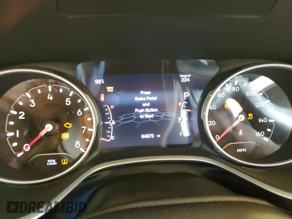 2019 Jeep Compass Latitude z VIN 3C4NJDBB8KT735291, wystawiony jako Copart lot #61901165 z przebiegiem 94 870 mil mil oraz Szkoda całkowita • Salvage title. Historia ofert i sprzedaży dostępna na DreamBid. Obrazek 9.