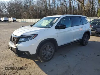 2019 Honda Passport EX-L z VIN 5FNYF8H57KB029404, wystawiony jako Copart lot #86810504 z przebiegiem Nie podano mil oraz Szkoda całkowita • Salvage title. Historia ofert i sprzedaży dostępna na DreamBid. Obrazek 1.