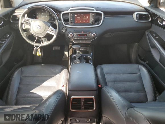2019 Kia Sorento EX Sport V6 with VIN 5XYPH4A54KG608240, listed as a Copart auction lot 44384925 with 34,445 mi miles and Salvage Title. Bid and sale history available at carsss.com. Image 8.
