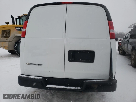 2021 Chevrolet Express Cargo with VIN 1GCWGAFP9M1245301, listed as a Copart auction lot 44656195 with 55,710 mi miles and Salvage title. Bid and sale history available at DreamBid. Image 6.