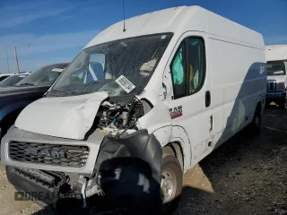 2020 Ram ProMaster Cargo with VIN 3C6TRVDG8LE102222, listed as a Copart auction lot 86098134 with 57,028 mi miles and Salvage Title. Bid and sale history available at carsss.com. Image 1.