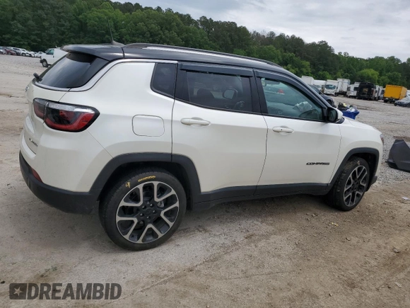 2018 Jeep Compass Limited with VIN 3C4NJCCB7JT368522, listed as a Copart auction lot 55795405 with 111,654 mi miles and Salvage title. Bid and sale history available at DreamBid. Image 3.