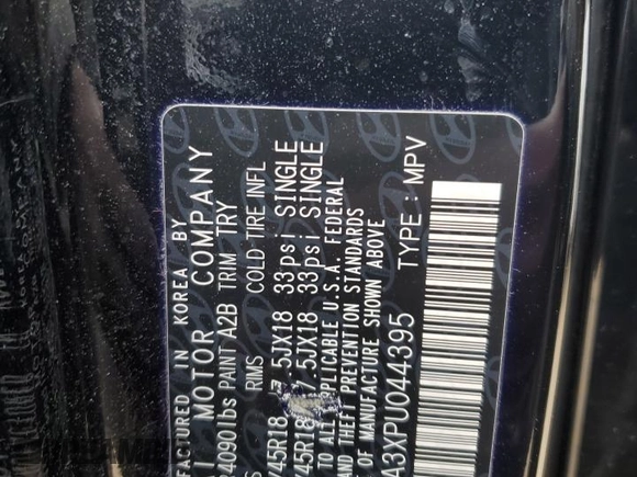 2023 Hyundai Kona Limited with VIN KM8K53A3XPU044395, listed as a Copart auction lot 48175665 with 16,971 mi miles and Salvage Title. Bid and sale history available at carsss.com. Image 14.