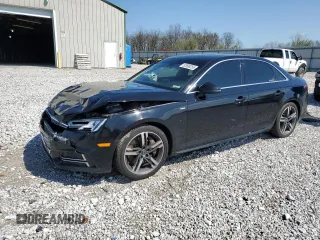 2017 Audi A4 Premium Plus with VIN WAUENAF49HN037583, listed as a Copart auction lot 52608255 with 95,213 mi miles and Salvage title. Bid and sale history available at DreamBid. Image 1.