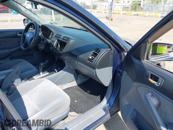 2003 Honda Civic LX with VIN 2HGES16583H594640, listed as a IAAI auction lot 42157801 with 167,981 mi miles. Bid and sale history available at carsss.com. Image 5.