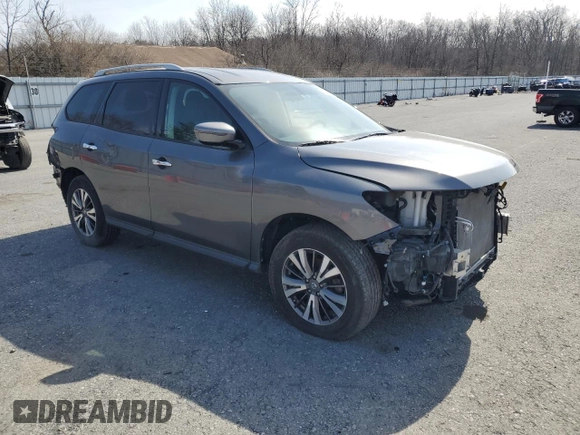 2017 Nissan Pathfinder SV z VIN 5N1DR2MM5HC903170, wystawiony jako Copart lot #49207495 z przebiegiem 90 280 mil mil oraz Szkoda całkowita • Salvage title. Historia ofert i sprzedaży dostępna na DreamBid. Obrazek 4.