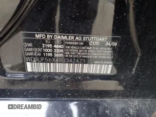 2008 Mercedes-Benz E 350 Luxury with VIN WDBUF56X48B342471, listed as a Copart auction lot 51074405 with 139,093 mi miles and Non Repairable. Bid and sale history available at DreamBid. Image 12.