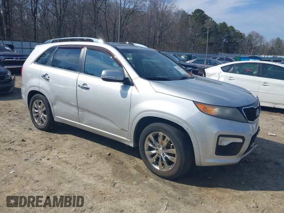2012 Kia Sorento SX with VIN 5XYKWDA23CG194617, listed as a IAAI auction lot 41504630 with 161,157 mi miles. Bid and sale history available at carsss.com. Image 1.