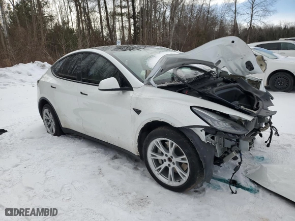 2022 Tesla Model Y Long Range with VIN 7SAYGDEE9NF447187, listed as a Copart auction lot 42150035 with 120,316 mi miles and Salvage Title. Bid and sale history available at carsss.com. Image 4.
