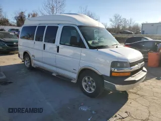 2005 Chevrolet Express Cargo Van YF7 Upfitter with VIN 1GBFG15T751151311, listed as a Copart auction lot 83688464 with 107,284 mi miles and Clean Title. Bid and sale history available at carsss.com. Image 4.